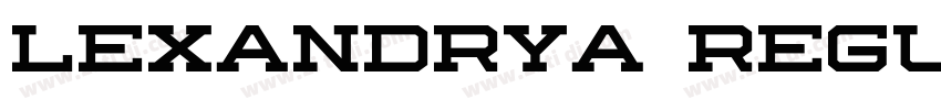 Lexandrya Regular字体转换